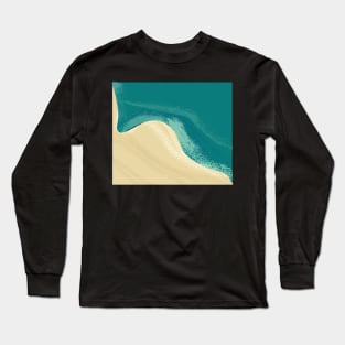 ocean waves vector Long Sleeve T-Shirt